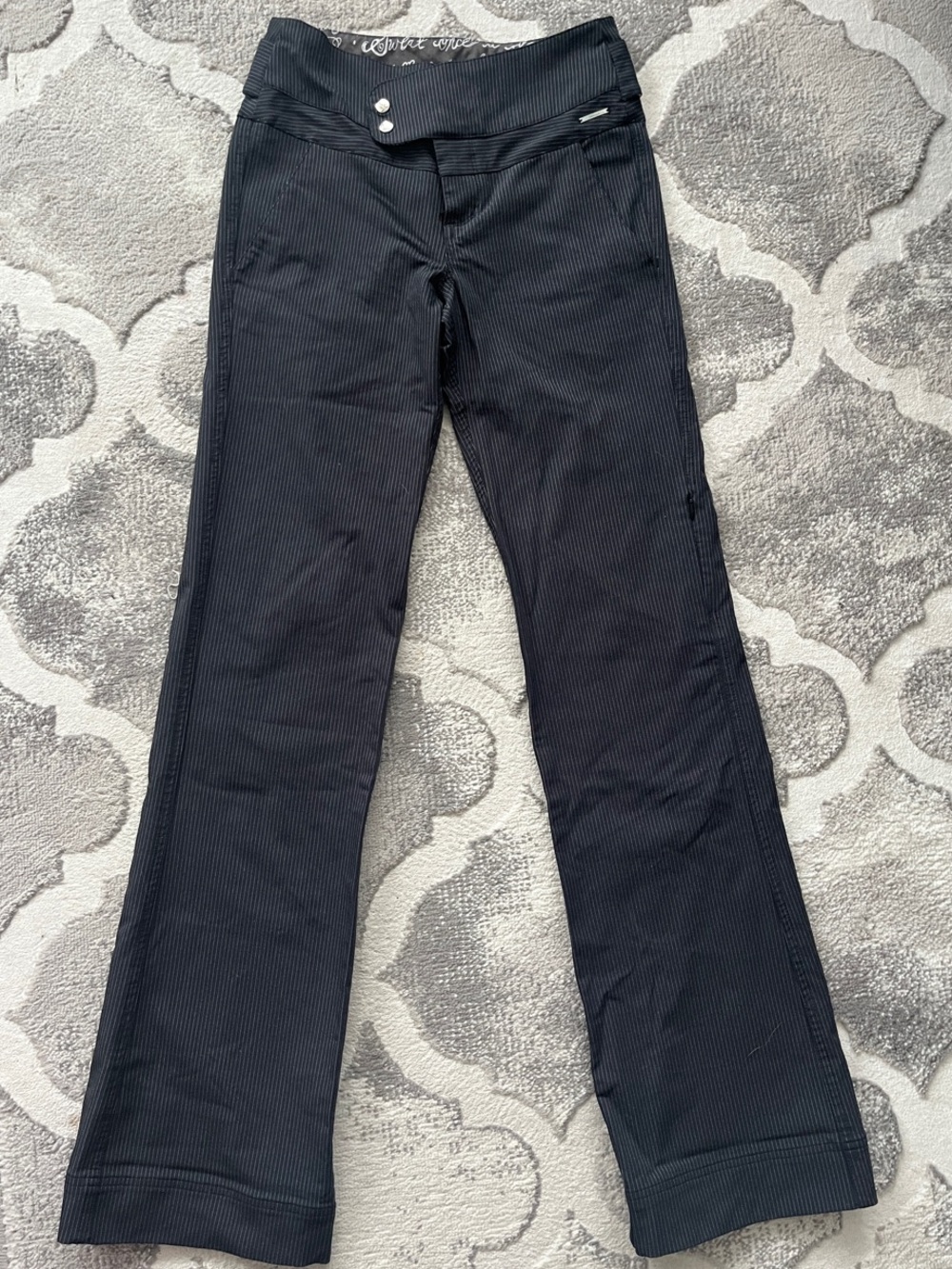 lululemon athletica Black Boot-Cut Yoga Pants